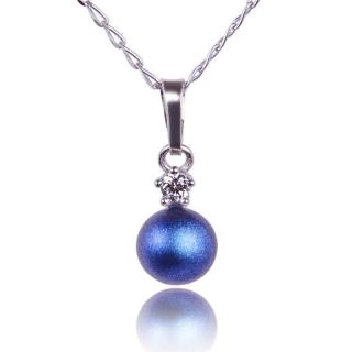 Náhrdelník Perla Deep Blue Pearl (Stříbrný náhrdelník s perlou)