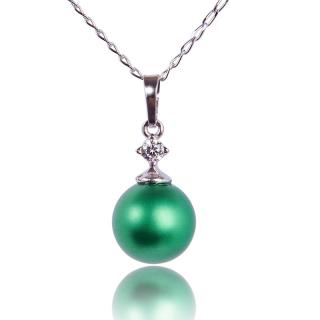 Náhrdelník Perla Eden Green Pearl (Stříbrný náhrdelník s perličkou)