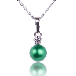 Náhrdelník Perla  Eden Green Pearl (Stříbrný náhrdelník s perlou)