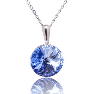 Náhrdelnik Rivoli s krystalem Light Sapphire (Stříbrný náhrdelník s krystalem)