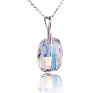 Náhrdelník s krystalem Graphic Aurore Boreale (Stříbrný náhrdelník s krystalem )