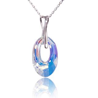 Náhrdelník s krystalem Helios Aurore Boreale (Stříbrný náhrdelník s krystalem)