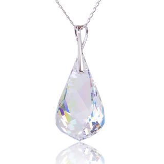 Náhrdelník s krystalem Helix Aurore Boreale (Stříbrný náhrdelník s krystalem)