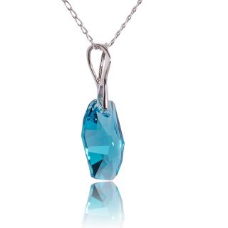 Náhrdelník s krystalem Meteor Light Turquiose (Stříbrný náhrdelník s krystalem)