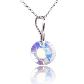 Náhrdelník s krystalem Sun Aurore Boreale (Stříbrný náhrdelník s krystalem)