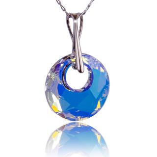 Náhrdelník s krystalem Victory Aurore Boreale (Stříbrný náhrdelník s krystalem)