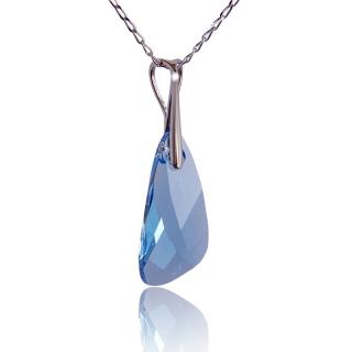 Náhrdelník s krystalem Wing Aquamarine (Stříbrný náhrdelník s krystalem)