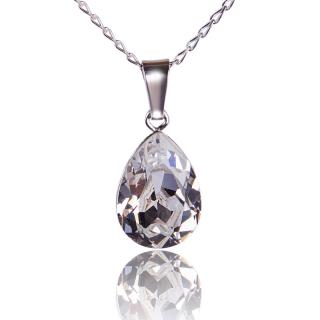 Náhrdelník s krystalem Xilion Pear Crystal (Stříbrný náhrdelník s krystalem)