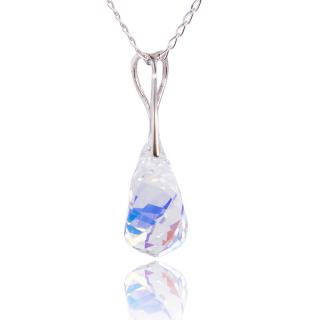 Náhrdelník s krystaly Helix Aurore Boreale (Stříbrný náhrdelník s krystaly)
