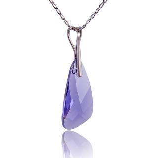 Náhrdelník Wing s krystaly Tanzanit (Stříbrný náhrdelník s krystaly)