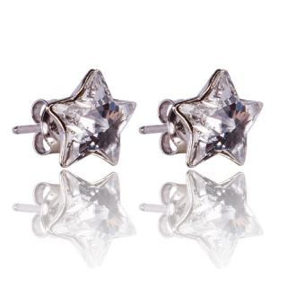 Stříbrné náušnice s krystaly Star Crystal (Stříbrné náušnice s krystaly)