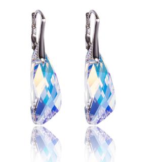 Stříbrné náušnice s krystaly Wing Aurore Boreale (Stříbrné náušnice s krystaly)