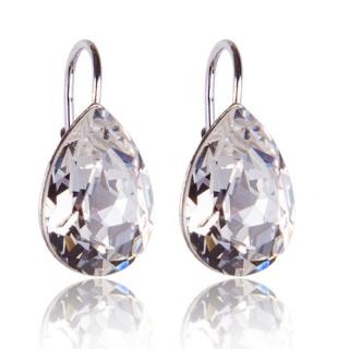 Stříbrné náušnice s krystaly Xilion Pear Crystal (Stříbrné náušnice s krystaly)