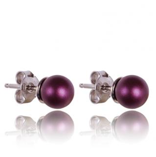 Stříbrné náušnice s perlami Elderberry Pearl (Stříbrné náušnice s perlami)