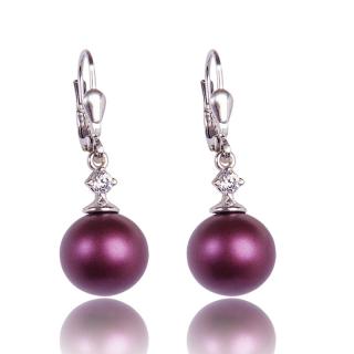 Stříbrné náušnice s Perlami Elderberry Pearl (Stříbrné náušnice s perličkami)