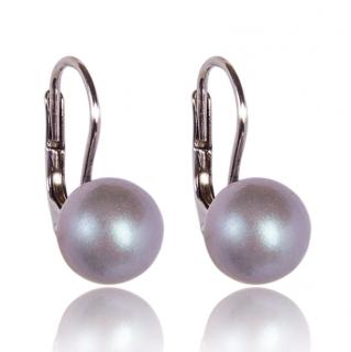 Stříbrné náušnice s Perlami Grey Pearl (Stříbrné náušnice s perlami )