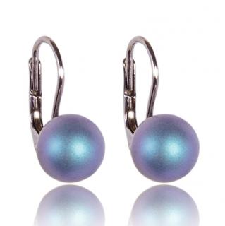 Stříbrné náušnice s Perlami Light Blue Pearl (Stříbrné náušnice s perlami )
