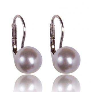 Stříbrné náušnice s perlami White Pearl (Stříbrné náušnice s perlami )