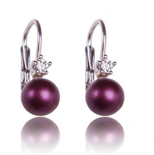 Stříbrné náušnice s perličkami Elderberry Pearl (Stříbrné náušnice s perličkami)