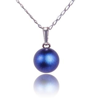 Stříbrný přívěšek s perlou Dark Blue Pearl  (Stříbrný přívěšek s perlou)