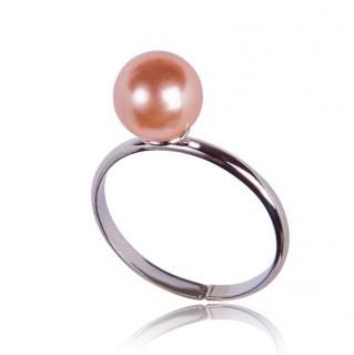 Stříbrný prsten s perlou Peach Pearl (Stříbrný prsten s perlou)