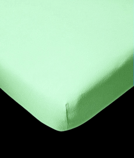 Dětské jersey prostěradlo zelené 60x120 cm (Napínací prostěradlo, bavlněné prostěradlo)