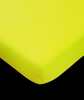 Dětské jersey prostěradlo žlutozelené 60x120 cm (Napínací prostěradlo, bavlněné prostěradlo)