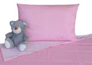 Margitex povlečení Pink bavlna 90x135, 40x60 cm (Dětské povlečení do postýlky)