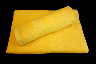 Tibex osuška Pam tmavě žlutá 70x140 cm (Česká výroba, 100% bavlna)