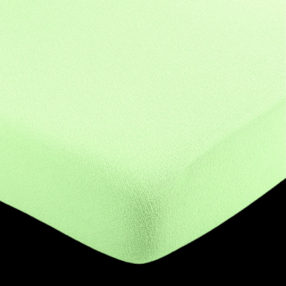 Tibex prostěradlo froté jarně zelené 180x200 cm (Napínací prostěradlo)
