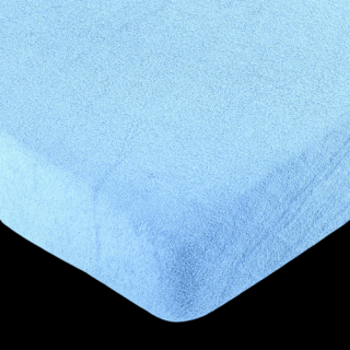 Tibex prostěradlo froté modré 180x200 cm (Napínací prostěradlo)