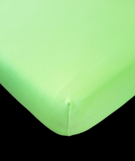 Tibex prostěradlo jersey Deluxe jarně zelené 180-200x200-220 cm (Napínací prostěradlo, česká výroba)