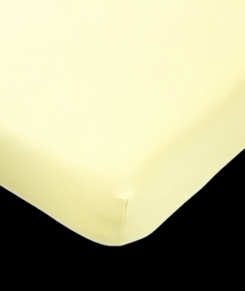 Tibex prostěradlo jersey Deluxe vanilkové 140-160x200-220 cm (Napínací prostěradlo)