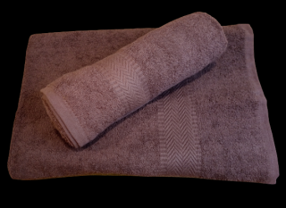 Tibex ručník Bobby hnědý 50x100 cm