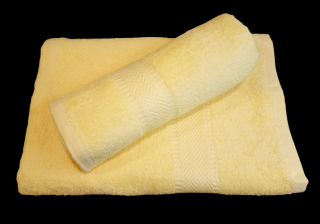 Tibex ručník Bobby světle žlutý 50x100 cm