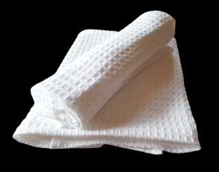 Tibex ručník Vafle bílý 50x110 cm (Bavlněný froté ručník)