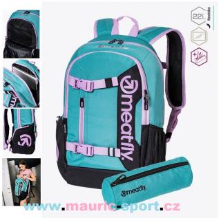 Meatfly batoh Basejumper, Basejumper, Green Moss/Black, 22 L + PENÁL V CENĚ