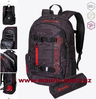 Meatfly batoh Basejumper, Morph Black, 22 L + PENÁL V CENĚ