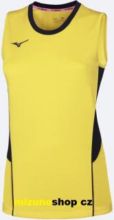 Mizuno V2EA720145 Authentic High-Kyu NS Shirt/Yellow/Navy