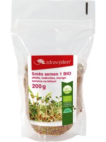 Směs semen na klíčení 1 - alfalfa, ředkvička, mungo 200g