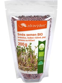 Směs semen na klíčení 2 - brokolice, ředkev růžová, jetel 200g