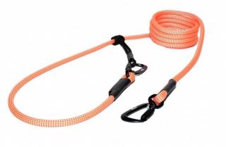 Tamer vodítko EASY Long Twist pro střední psy 3m Lososové neon