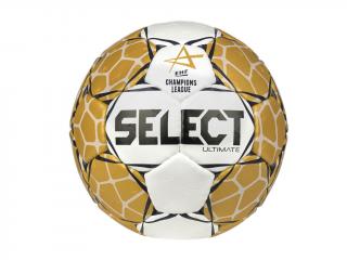 Házenkářský míč Select HB Ultimate EHF Champions League bílo zlatá 3