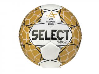 Házenkářský míč Select HB Ultimate replica EHF Champions League bílo zlatá 1