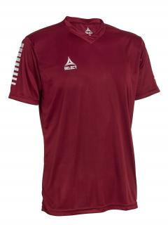 Hráčský dres Select Player shirt S/S Pisa vínová 12 y