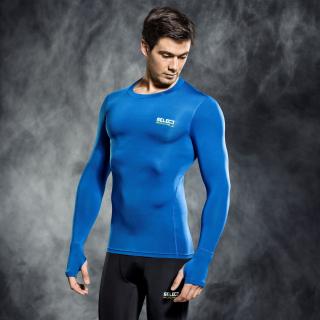 Kompresní triko Select Compression T-shirt L/S 6902 modrá XXL