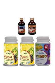 IMUNOPACK MAXI 2x vitamín C Biokomplex 500mg + Imunilky + Sirup Imunita + Sirup výběr Dr. Bojda
