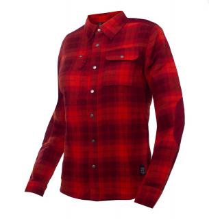 2117 SVEG - ECO dámská flanelová košile, Wine red Velikost: L