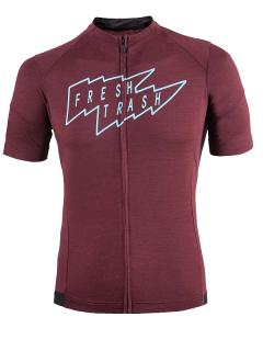 FT MEN'S LITE MERINO JERSEY MERLOT RED Velikost: M