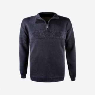 KAMA 4053 unisex merino svetr,  tm. šedý Velikost: L